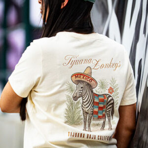 Playera Mujer Burro Zebra